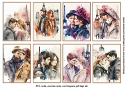 Paris Romance 2 ATC / Cards / Tags