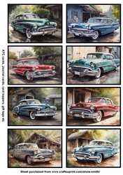 American Classic Car Tags / Mini Cards