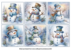 Cute Snowman Toppers