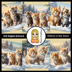 Kittens in the Snow Artwork