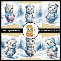 Cute Winter Polar Bear