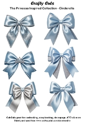 Cinderella Inspired Bows Cut-Outs / Fussy Cuts