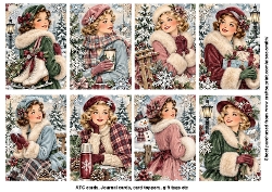 Retro Winter Fashionistas Toppers