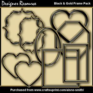 Black & Gold Frame Pack