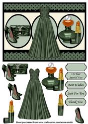 Evening Glamour - Dark Green