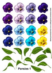 Pansies 1 Cut-outs