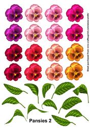Pansies 2 Cut-outs