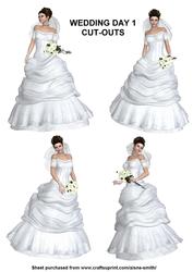 Wedding Day 1 Cut-outs