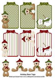 Holiday Bears Tags