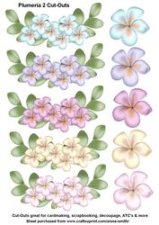 Plumeria 2 Cut-outs