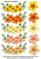 Plumeria 3 Cut-outs