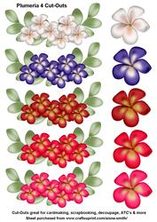 Plumeria 4 Cut-outs