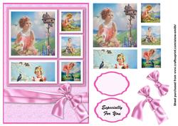 Mabel Rollins Harris Collage Card