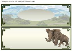 Elephant Landscape Over the Edge Insert
