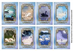 Swan Lake Tags/mini Cards