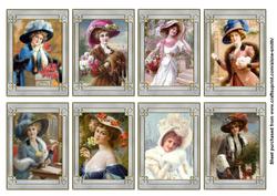 Emile Vernon - Ladies with Hats Tags