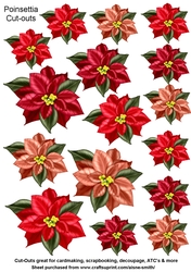 Poinsettia Cut-Outs