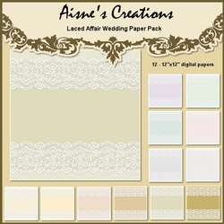 Laced Affair Wedding Paper Pack