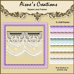 Square Lace Frames