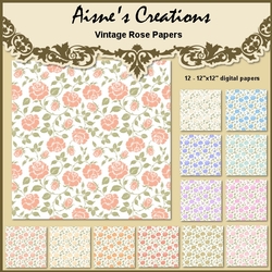 Vintage Rose Papers