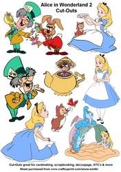 Alice in Wonderland 2 Cut-Outs
