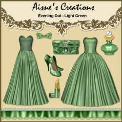 Evening Out - Light Green Elements Pack