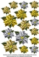 Gold Poinsettia Cut-Outs