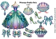 Princess Ariel Fussy Cuts Collage Sheet