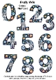 Space Numbers Fussy Cuts Collage Sheet