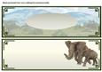 Elephant Landscape Over the Edge Insert