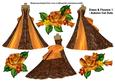 Dress & Flowers 1 - Autumn Cut Outs