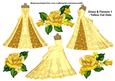 Dress & Flowers 1 - Yellow Cut Outs