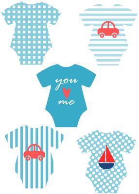 Baby Boy Embellishments - Toppers- Tags