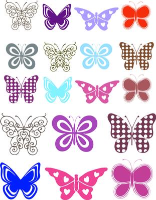 Butterflies Set