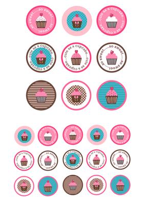 Cupcakes Icons - Tags - Embellishments