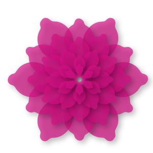 Delicate 3D Flower Topper Embelishment Png Format