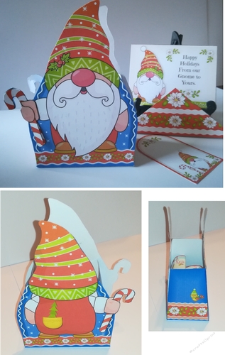 Gnome Treat Box with a Gift Card