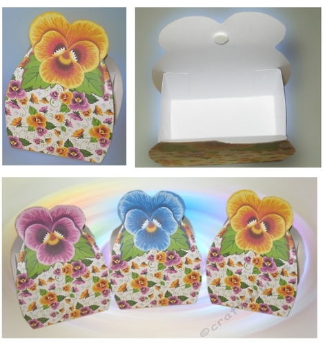Pansy Favor Basket