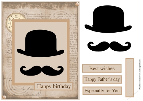 Male birthday greeting card and also Fathers day