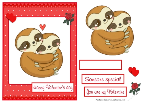Valentines day greeting card   