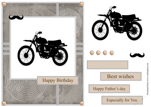 Birthday male greeting card also suitable for Fathers day