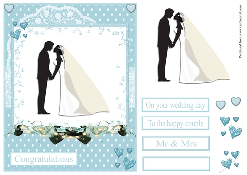 Congratulations to the wedding couple card