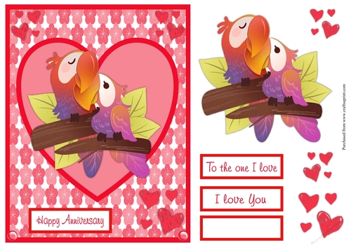 To the one I love Anniversary greeting card