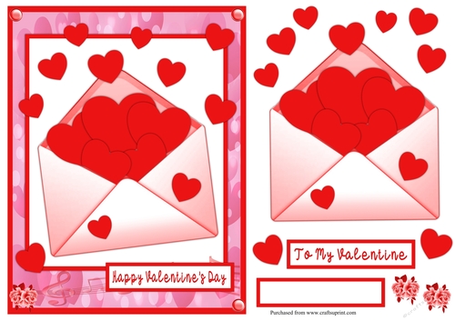 Valentines Day Love Letter Greeting Card
