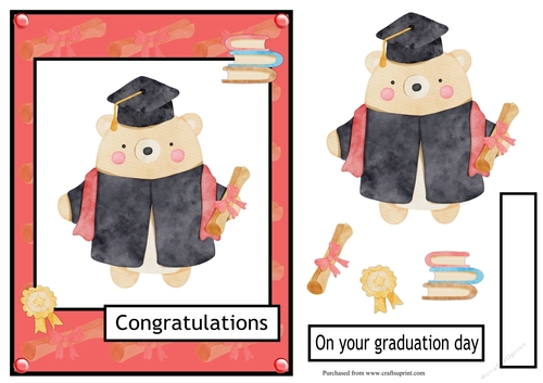 Graduation day greeting card