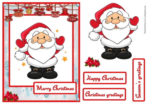 Santa Claus greeting card