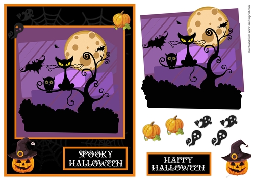 Spooky Halloween Greeting Card