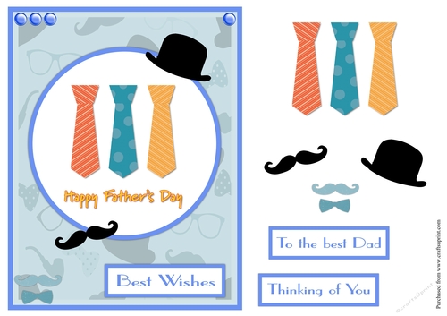 Fathers day greeting card