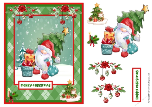 Santa Claus is coming with gifts