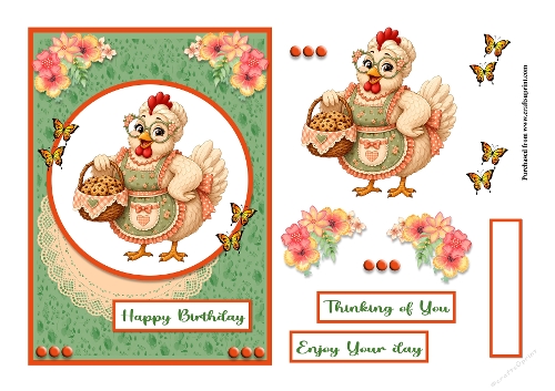Chicken Grandma greeting card